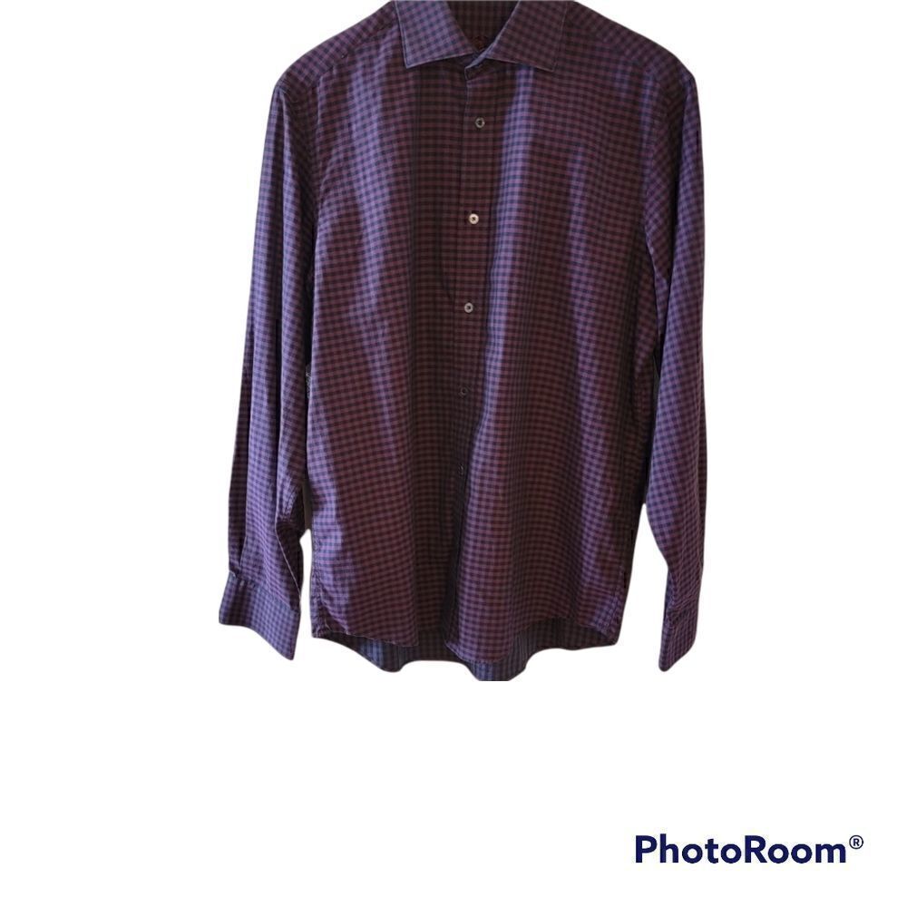 Bugatchi Long Sleeved Button Up Shirt. Size L.